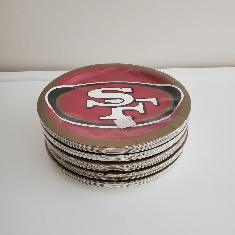 NFL San Francisco 49ers 9-inch Paper Plates | 1 Pkg | 18 Ct./Pkg